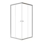 Душевая ширма DIONRIA (90х90) прозрачное стекло, профиль хром