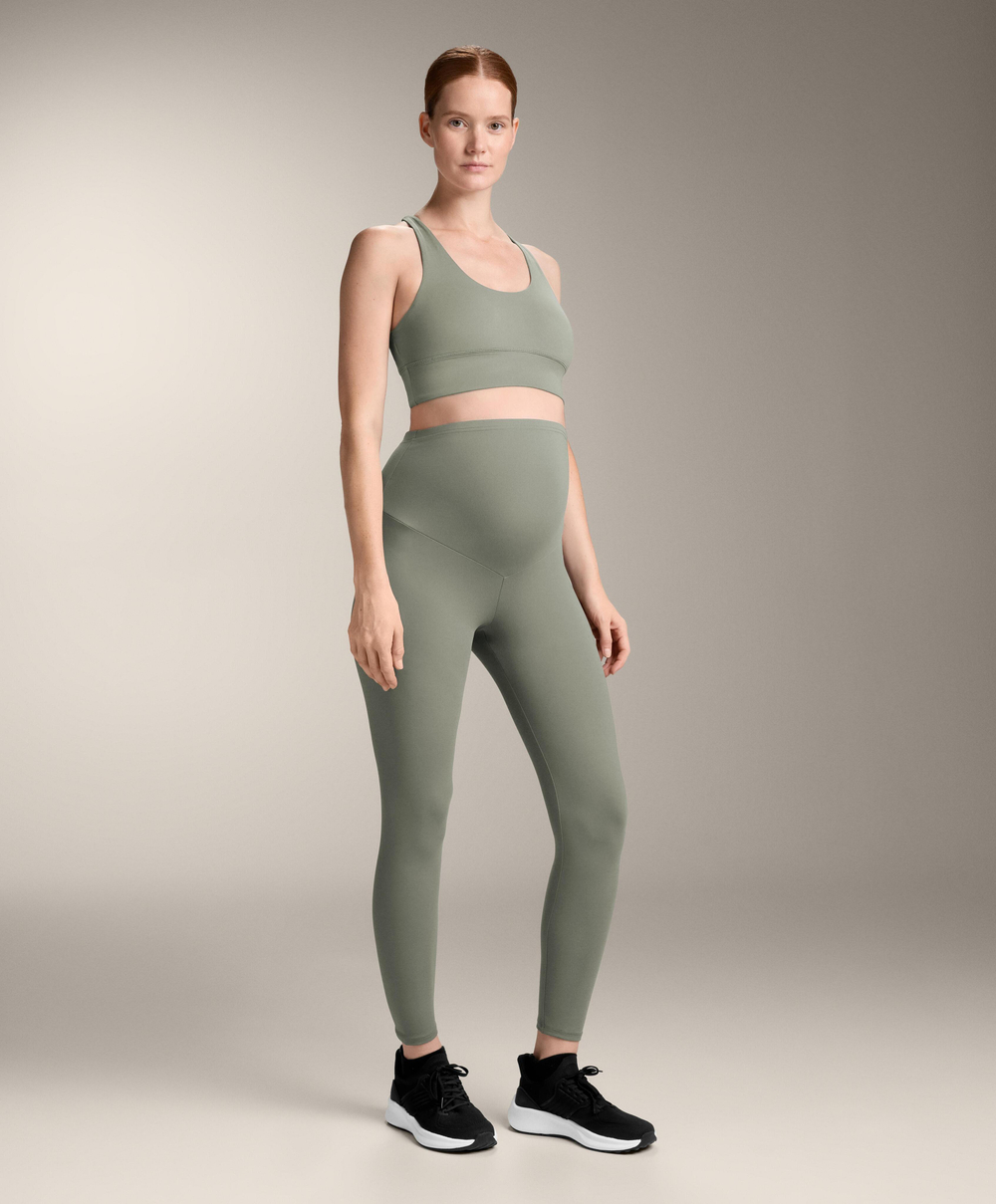 OYSHO Удобные легинсы для будущих мам, светлый хаки