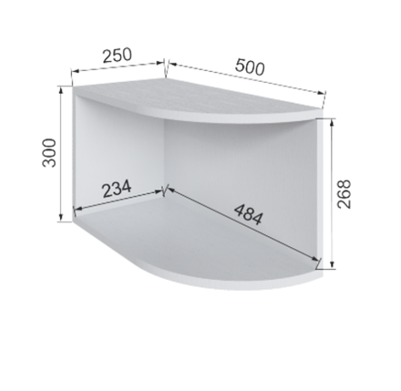 Антресоль Бруклин 25АУЗР300