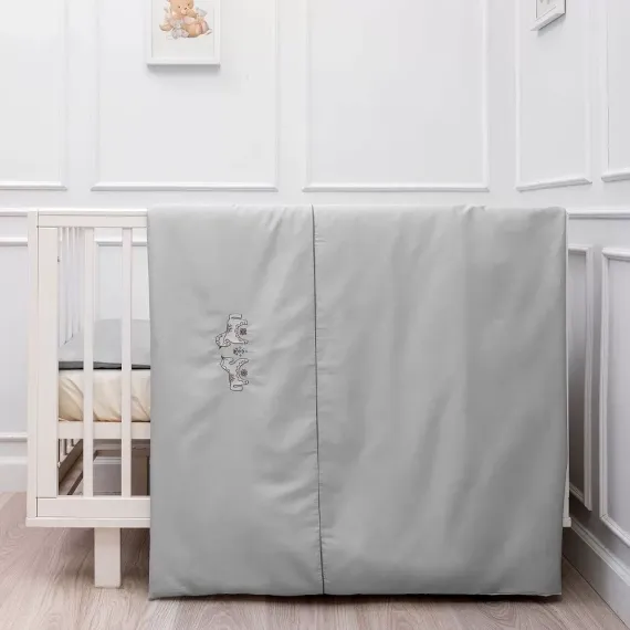 Комплект постельного белья Lollycottons Коники-сны, Серый
