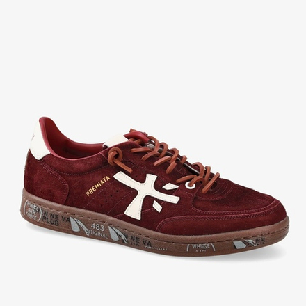 Кожаные кеды Premiata Bskt Clay-d 7688 на шнуровке