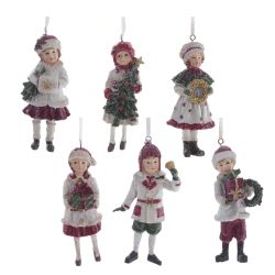 GAEM Изделие декоративное подвесное "Девочка/Мальчик", L6 W4,5 H11,5 см, 6в.