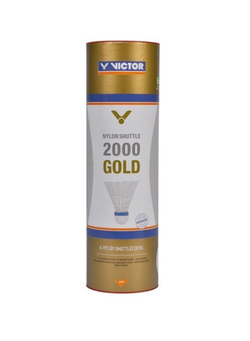 Бадминтонные воланы Victor 2000 Gold 6P - белые