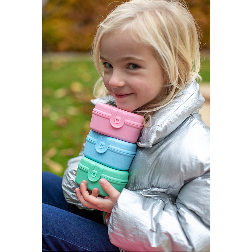 Ланч-бокс pascal, organic, 9,6х5,2х7 см, голубой