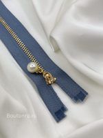 Молния серая золото жемчуг