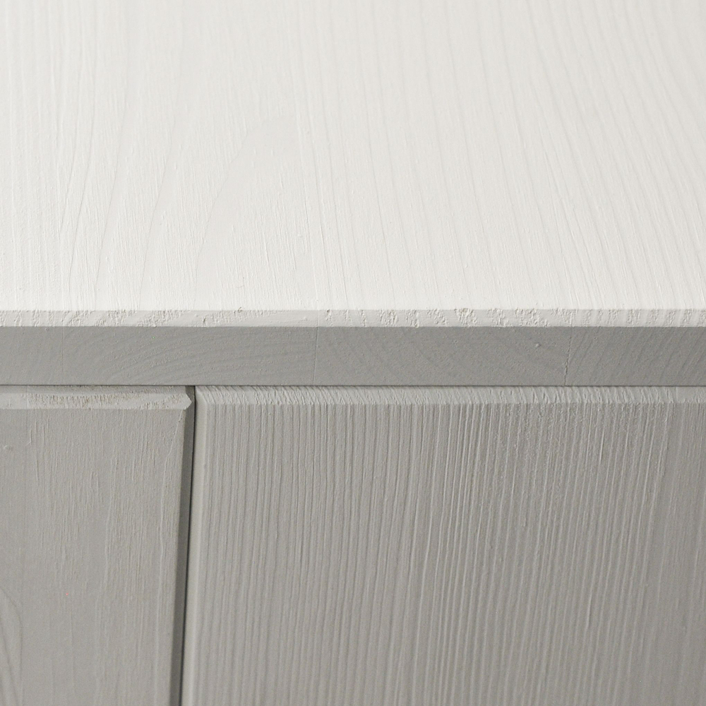 Комод 86x50x90, Карлос, с 3 ящиками для одежды, массив сосны, белый, Dipriz