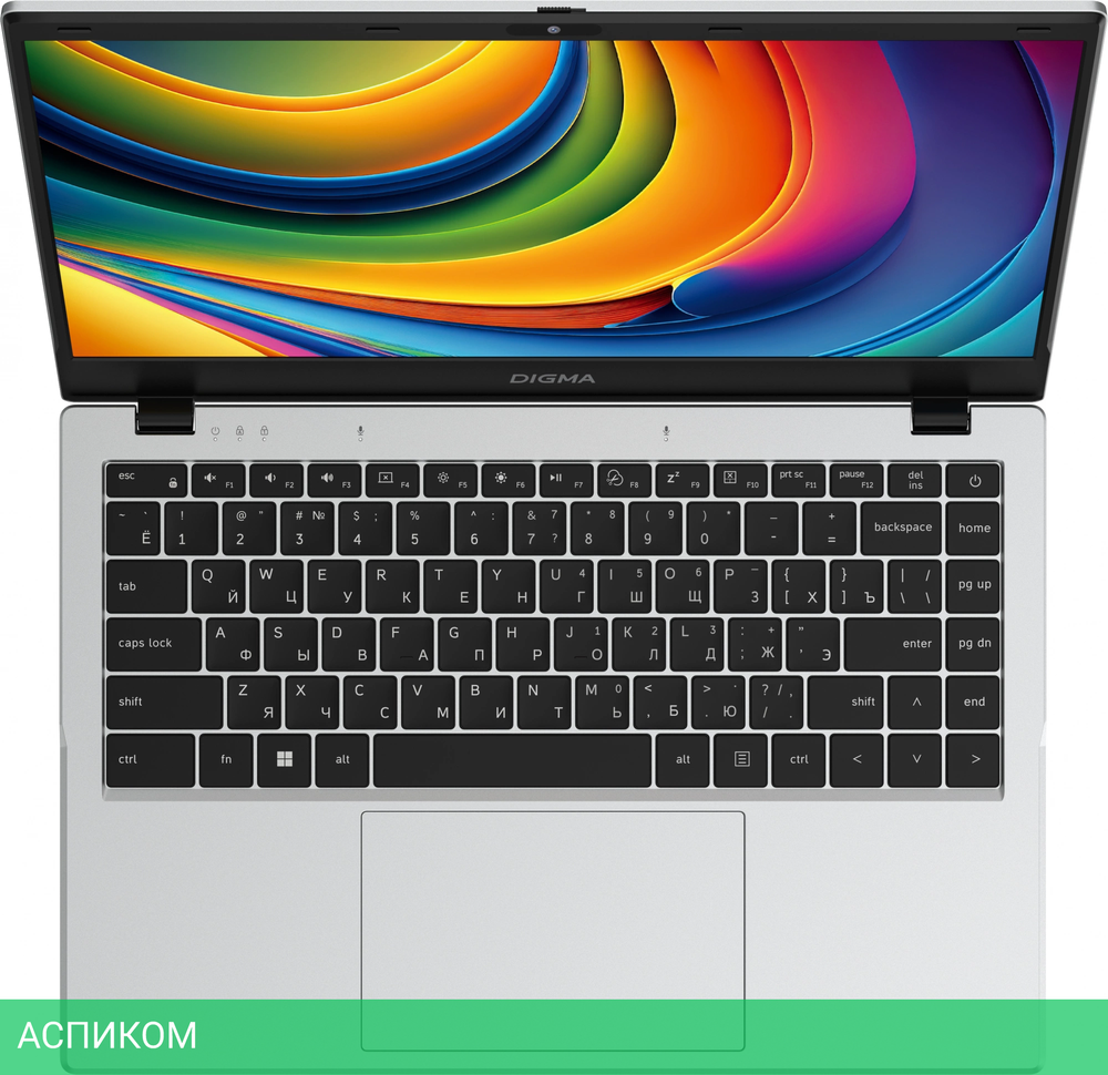 Ноутбук Digma EVE C4801 N100 Silver (DN14N1-8CXW01)