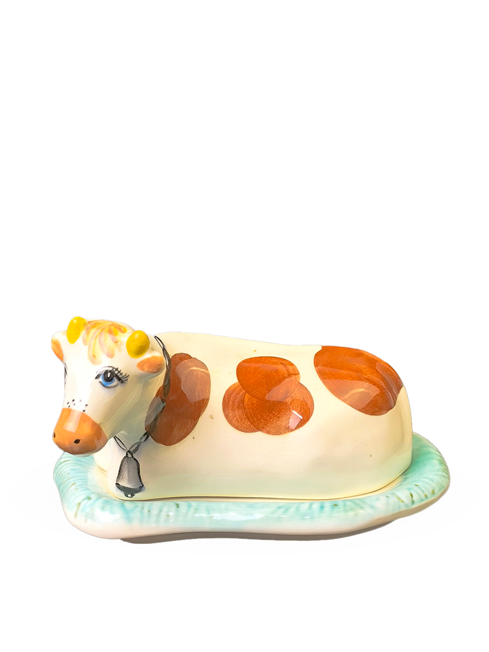 Фаянсовая масленка "Корова" (ЗиК "Конаково")