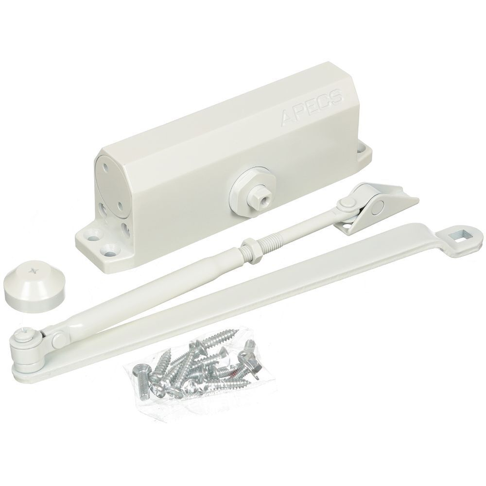 Доводчик дверной Apecs, DC- 24/60-80-M-W/DC-20.4/1050/100-A1-W, -40 C, до 60 кг, бел