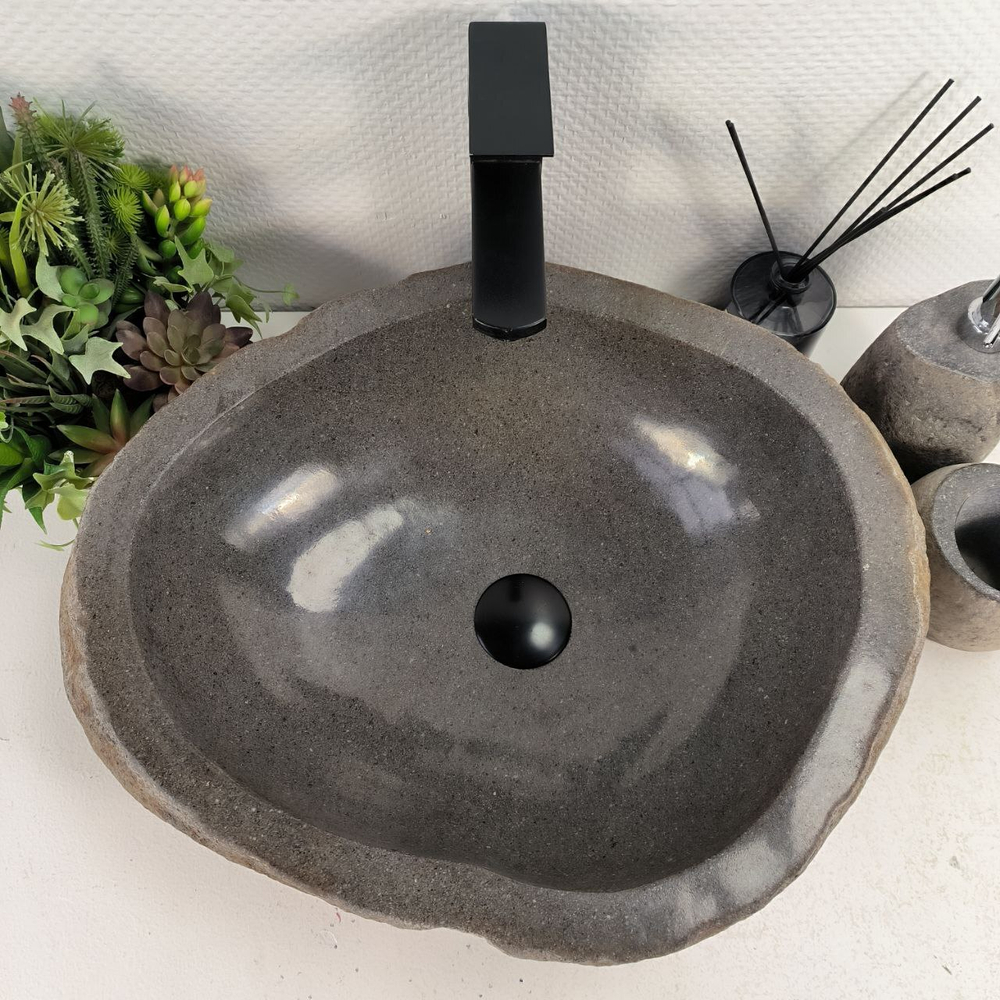 Раковина из речного камня RS-65598 53*42*15 0856