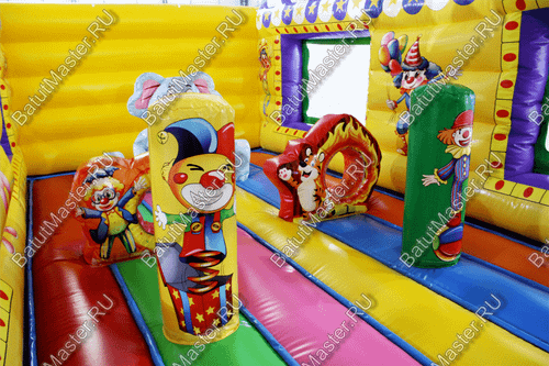 Надувной батут "Маленькие клоуны" 8*4*5.5