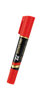 Маркер перманентный 1.0-5.0 Deli Mate двойн. пиш.нак. красный EU72-RD