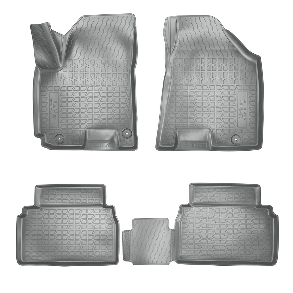 Ковры в салон Norplast/Unidec для JAC S5 (2013-)Полиуретан,Серый, арт.NPA11-C38-350-G