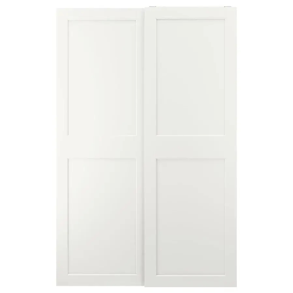 Пара рам раздвижных дверей - GRIMO IKEA/ ГРИМО ИКЕА, 150х236 см, белый