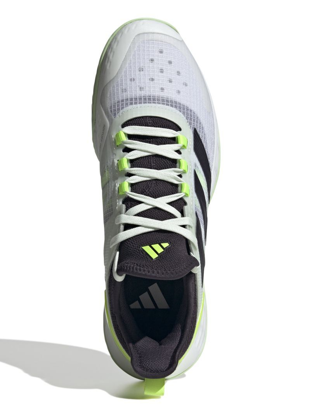Мужские кроссовки теннисные Adidas Adizero Ubersonic 4.1 M - cloud white/aurora black/ lucid lemon