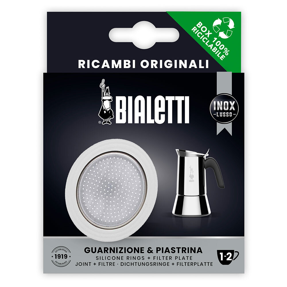 Уплотнитель + фильтр для стальной гейзерной кофеварки Bialetti на 2 порций