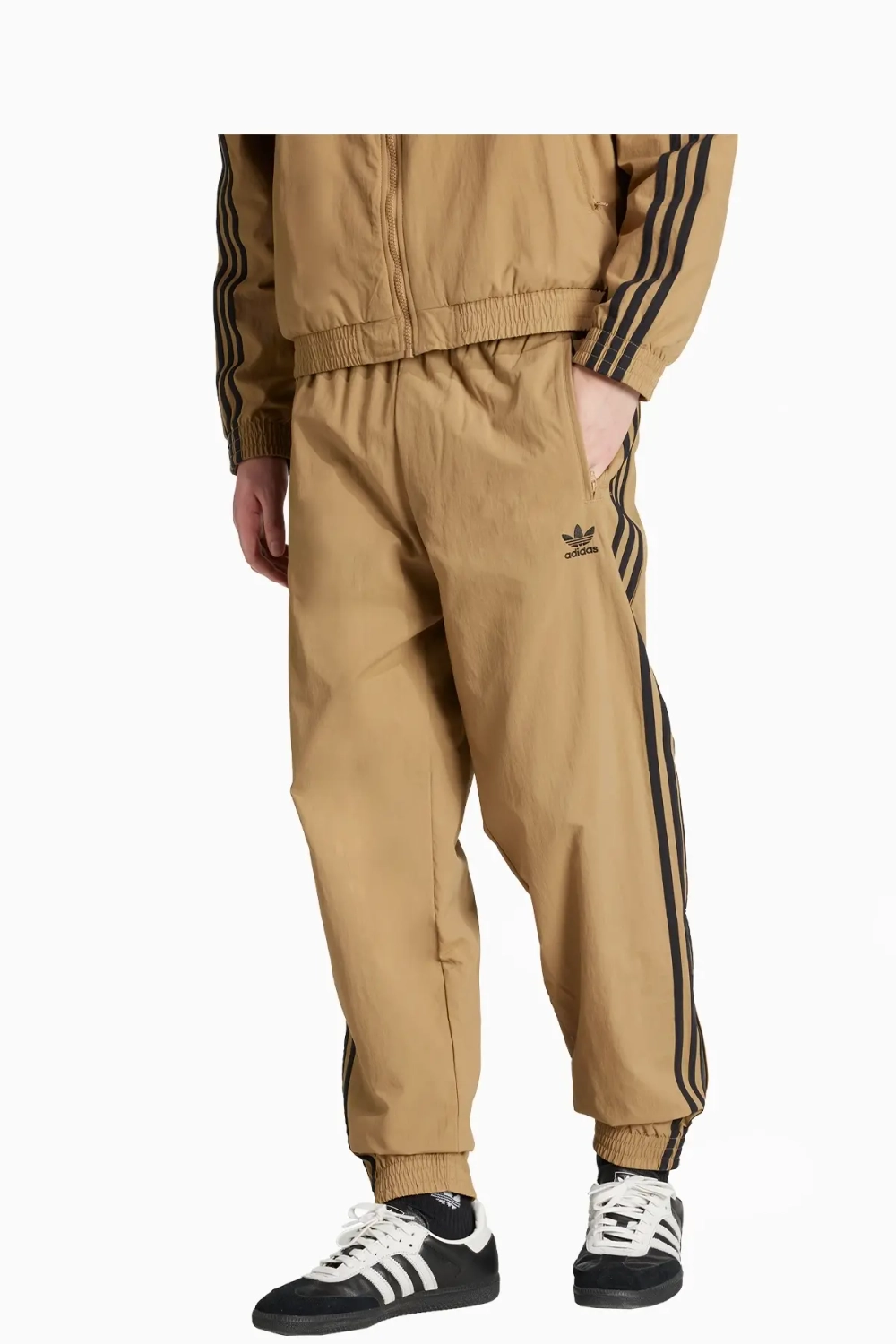 Штаны adidas Adicolor Woven Firebird - бежевый