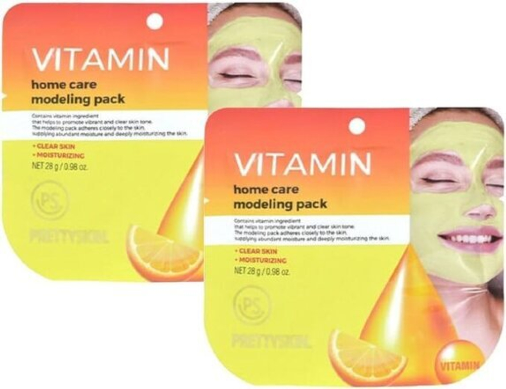 Альгинатная маска с витамином С PRETTYSKIN Modeling Pack Home Care Vitamin 28 гр