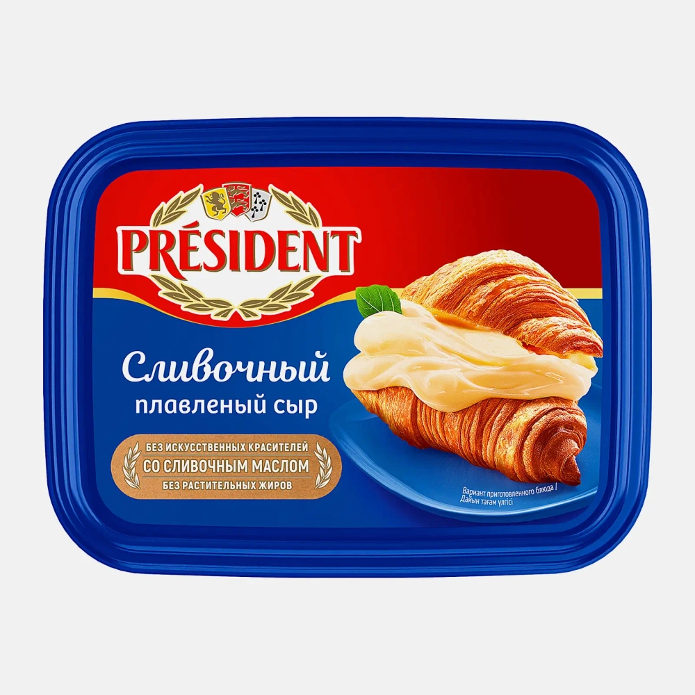 Сыр плавленый President Сливочный 45% 400г