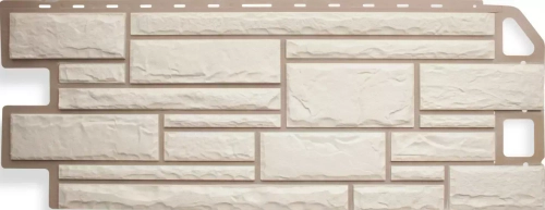 Фасадная панель Альта-Профиль КАМЕНЬ Белый 1010*450мм 0,46м2