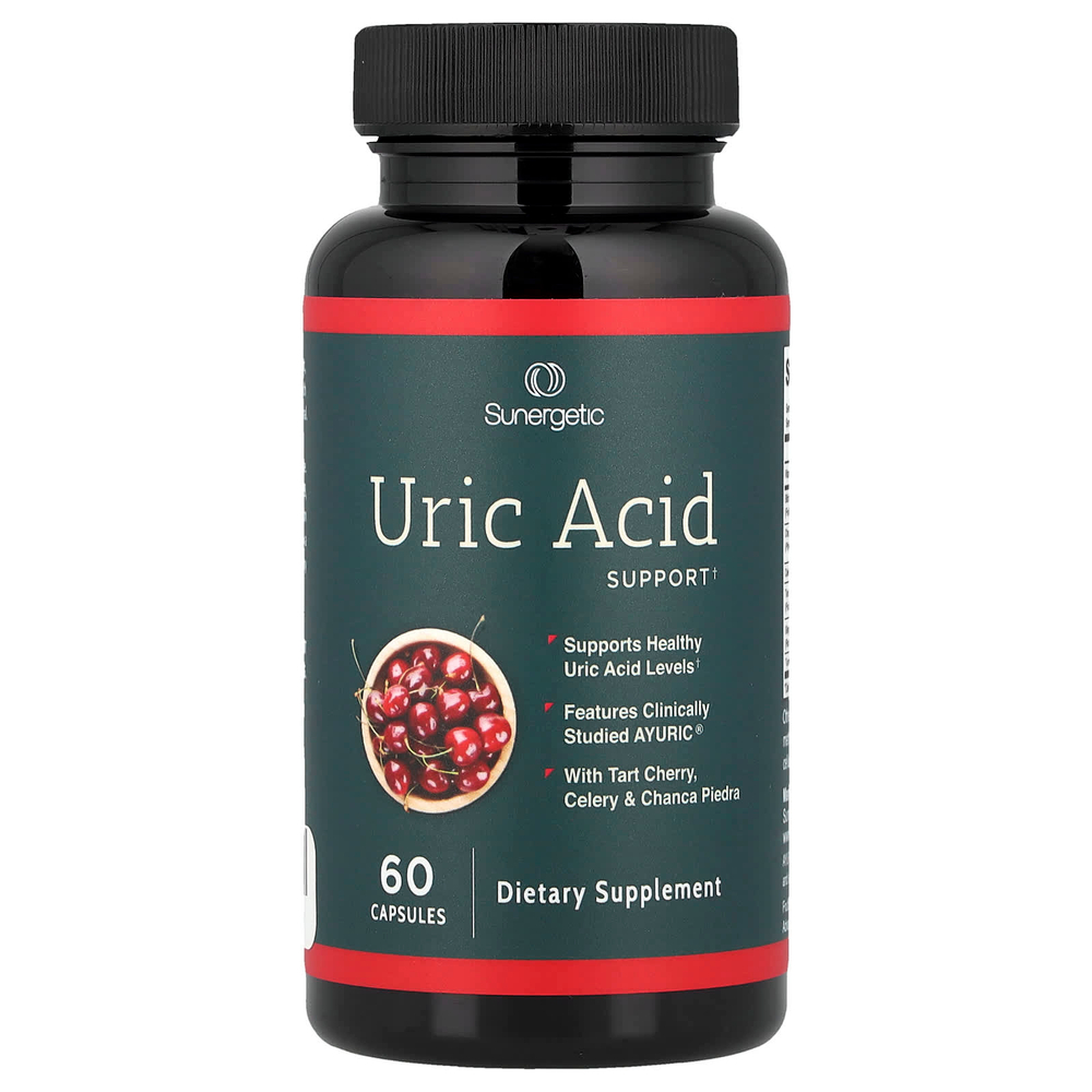 Sunergetic, Мочевая кислота, 60 капсул