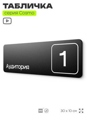 Таблички COSMO с номером аудитории