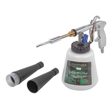 Пистолет пневматический ''Tornado'' для химчистки салона а/м с емкостью 1л (3600об/мин, расход воздуха 120 л/мин,6-9.2 бар) RockForce##Rock FORCE RF-203813