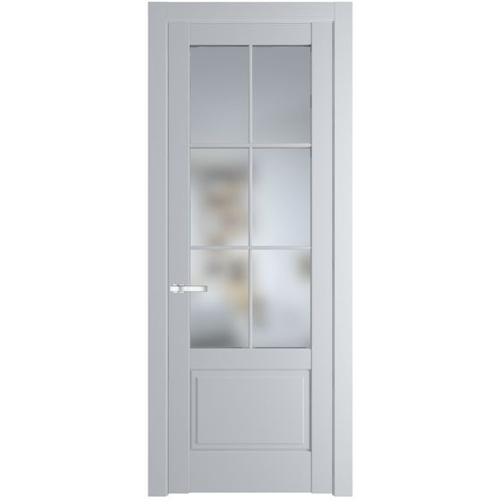 Межкомнатная дверь эмаль Profil Doors 3.2.2 (р.6) PD лайт грей стекло матовое