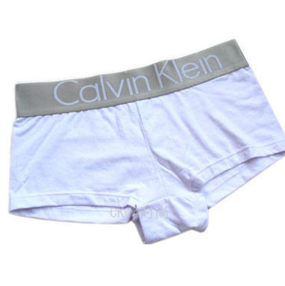 Женские трусы боксеры Модал Calvin Klein Women Steel Boxer White