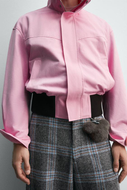 ZARA HARRY LAMBERT X DISNEY КУРТКА КОНТРАСТНАЯ, РОЗОВЫЙ