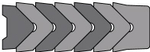 A122-127 V-образное штоковое уплотнение 127-158,75-60/8