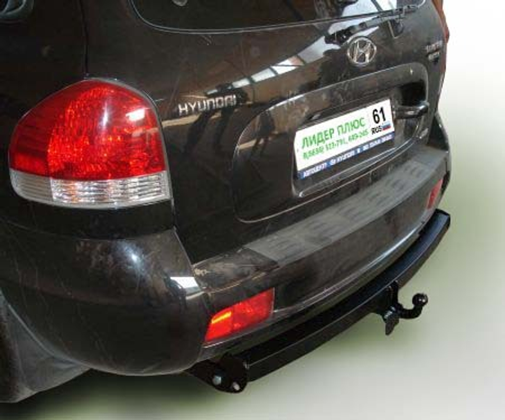 Фаркоп(прицепное) Лидер-Плюс для HYUNDAI SANTA FE CLASSIC (SM) (ТАГАЗ) 2001-2006, 2007-2012(паспорт и сертификат в комплекте)(без электрики)H205-A