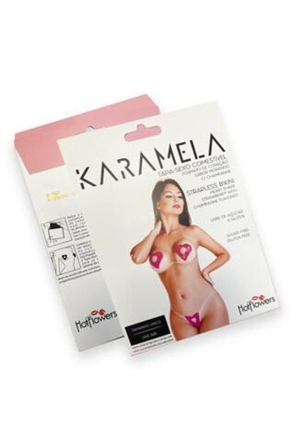HotFlowers TAPA SEXO CORACAO - Съедобное бельё со вкусом клубрики с шампанским