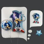 Шар (18''/46 см) Круг, Соник, 1 шт.