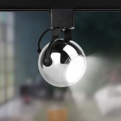 Трековый светильник однофазный ЭРА TR35-GU10 CH под лампу GU10 хром | Однофазные светильники под лампу