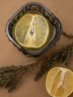 Набор бокалов под дерево 200 мл. 6 шт. черные