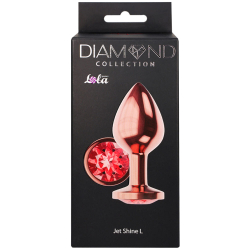 Анальная Пробка Diamond Ruby Shine L Розовое Золото 4024-02lola
