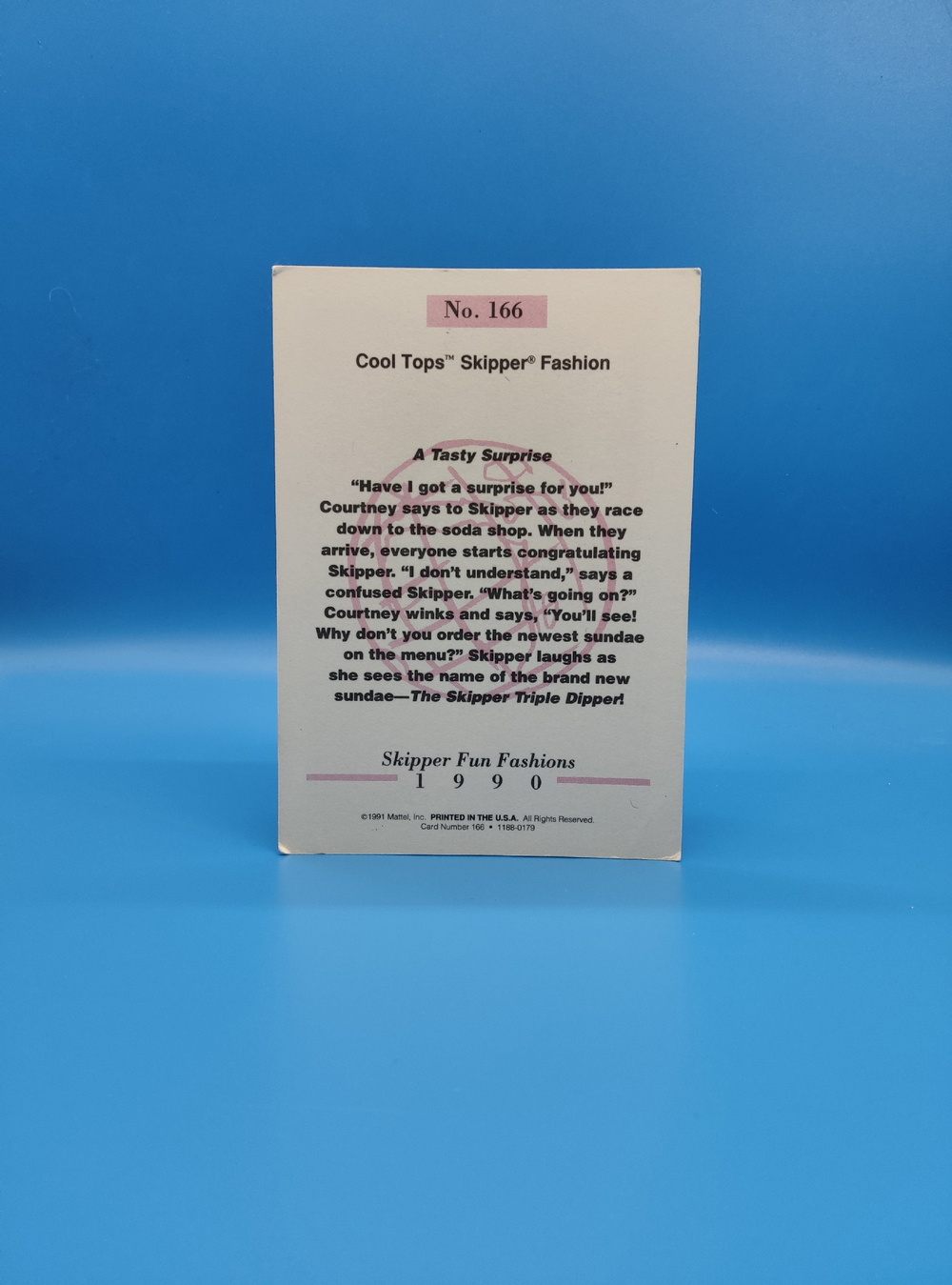 Аксессуар винтажная карточка Барби 90х 03967