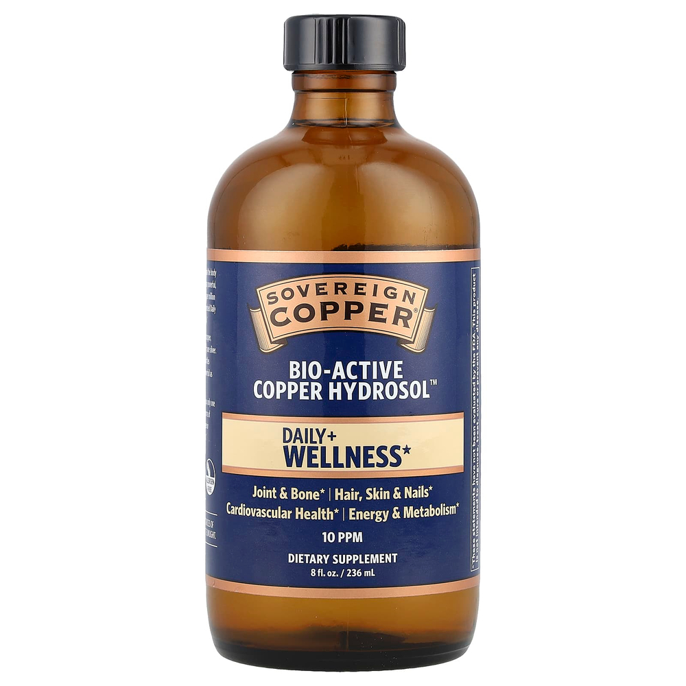 Sovereign Silver, Bio-Active Copper Hydrosol ™, 10 част. / Млн, 236 мл (8 жидк. Унций)