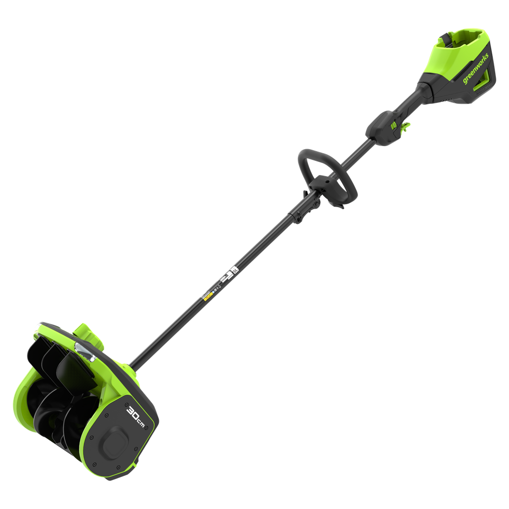 Аккумуляторная снегоуборочная лопата Greenworks GD60SS2  Арт. 2603207UG, 60V, 30 см, с регулируемым направлением выброса, бесщеточный, c 1хАКБ 5Ач и ЗУ