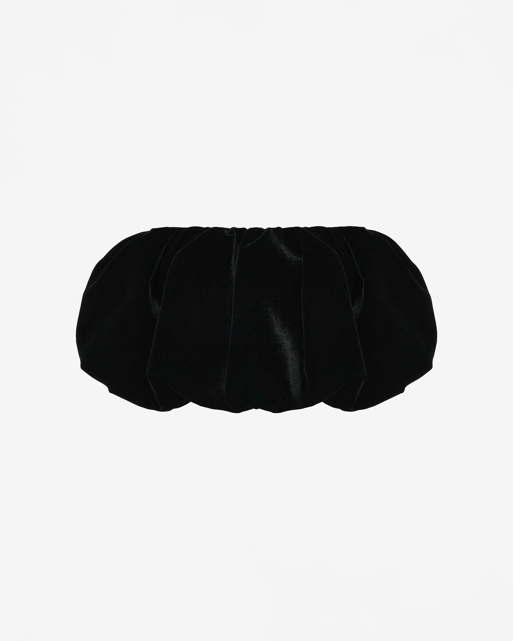 Юбка мини из бархата объемная