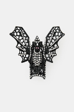 ZARA БОЛЬШОЕ КОЛЬЦО «ЛЕТУЧАЯ МЫШЬ», ЧЕРНЫЙ