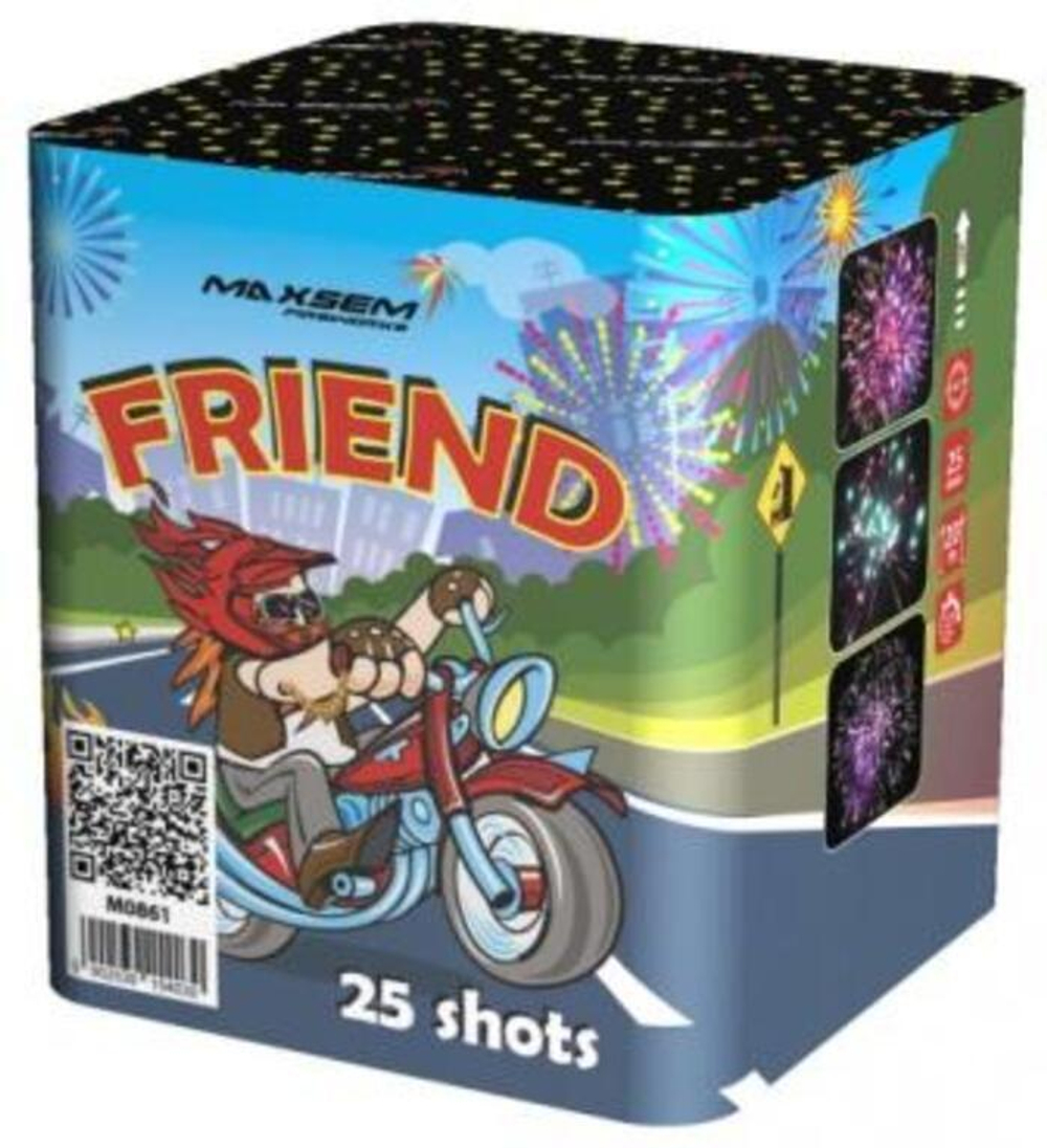 Батарея салютов "FRIEND"  25 залпов * 0.8"