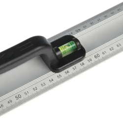 Линейка-уровень Тундра, металлическая, пластиковая ручка, 2 глазка, 1000 мм