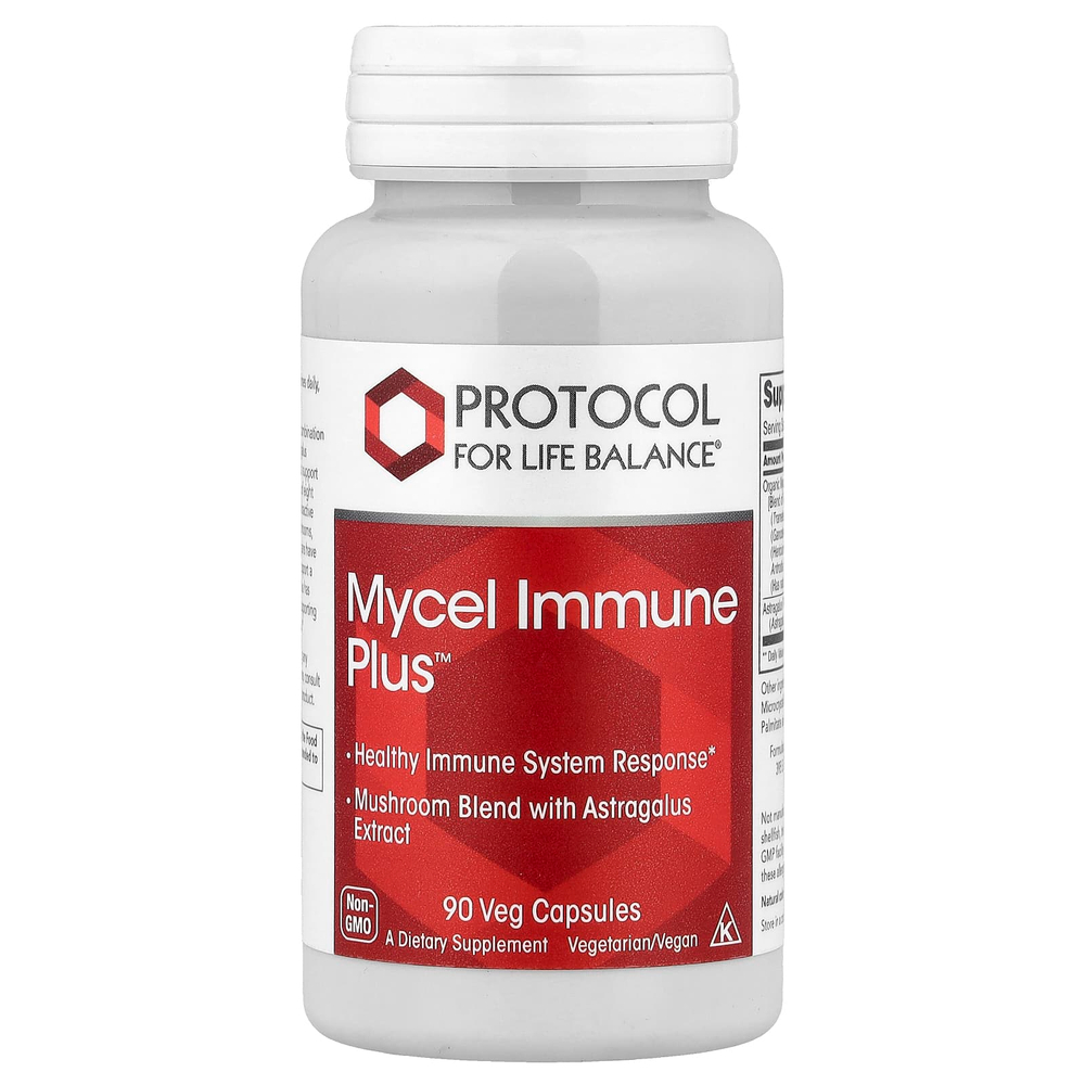 Protocol for Life Balance, Mycel Immune Plus™, 90 растительных капсул