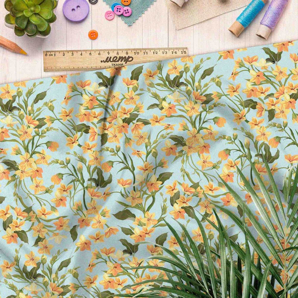 Ткань мембрана цветочные переплетения