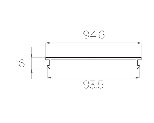 Рассеиватель матовый поликарбонат LC-LRM-94-2