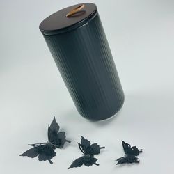 Lenardi 235-025 Банка с крышкой 20см(1,1л) BLACKWOOD в под.уп.(х16)Фарфор