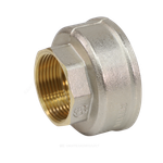 Муфта латунь никель переходная Ду 25х15 (1"х1/2") ВР/ВР 9019 ГОСТ 32585-2013 Aquasfera 9019-02