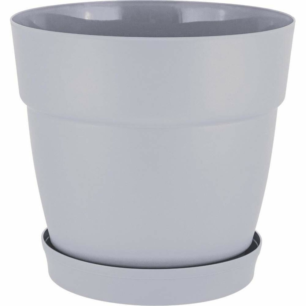Горшок цветочный Villa de Fiori 48л D465мм, фиксированный поддон, на колесиках, утренний туман